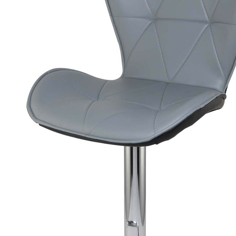 2 Breakfast Bar Chairs BARCELONA GREY Bar Stools Barstools Kitchen Pub Stools