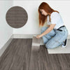 5m² Floor Planks Tiles Self Adhesive Grey Wood Vinyl Flooring Kitchen Bathroom