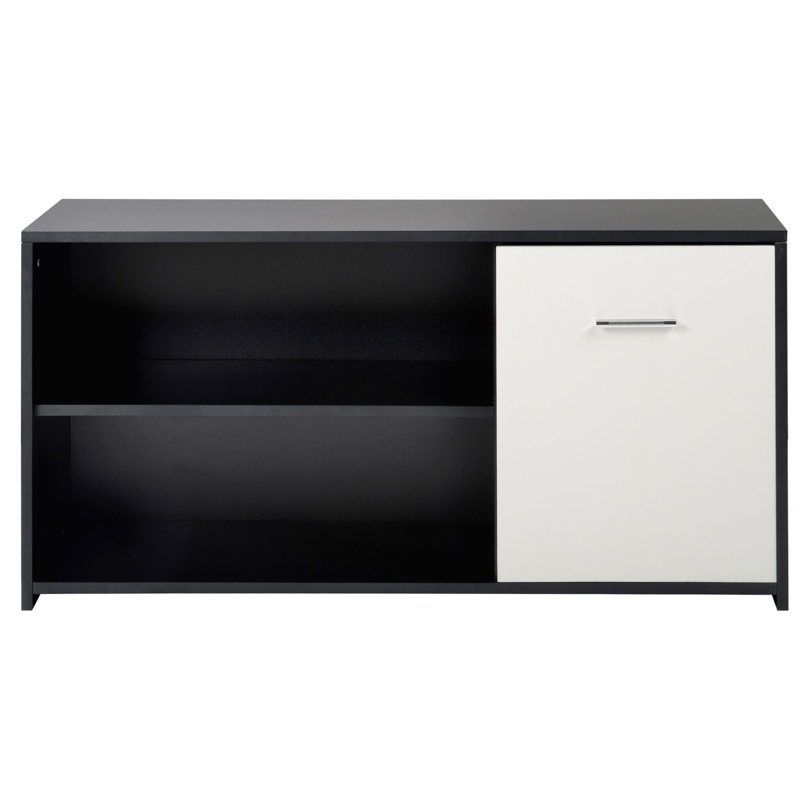 TV Cabinet Unit Sideboard 2 Shelves Entertainment Stand Living Room Furniture