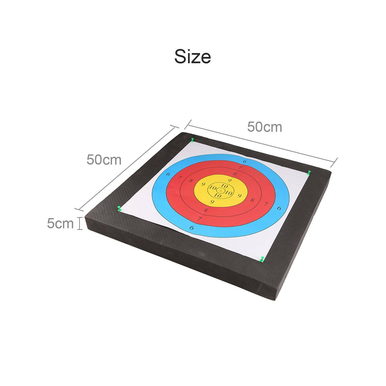 2 Faces 4 Pins Lightweight Black High Density EVA Foam Archery Target Mat UK