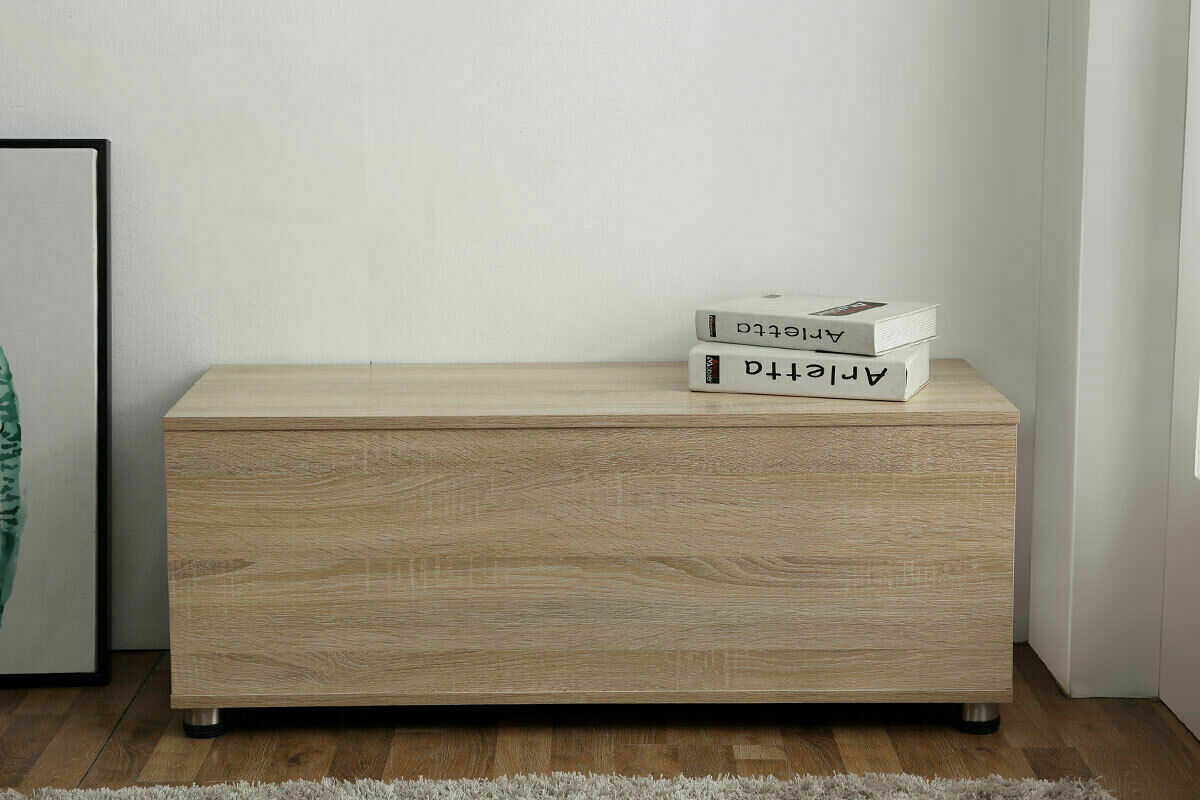 Ottoman Storage Box Chest Bench Seat Toy Bedding/Blanket/Clothes Trunk Organiser