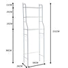 3 Tier Over Toilet Storage Rack Bathroom Laundry Washing Machine Shelf Organizer