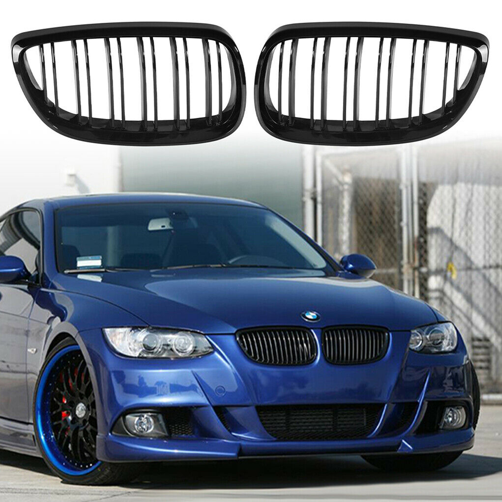 Car Front Bumper Grille Front Kidney Grill for BMW E92 2006-2009 3 Series Gloss