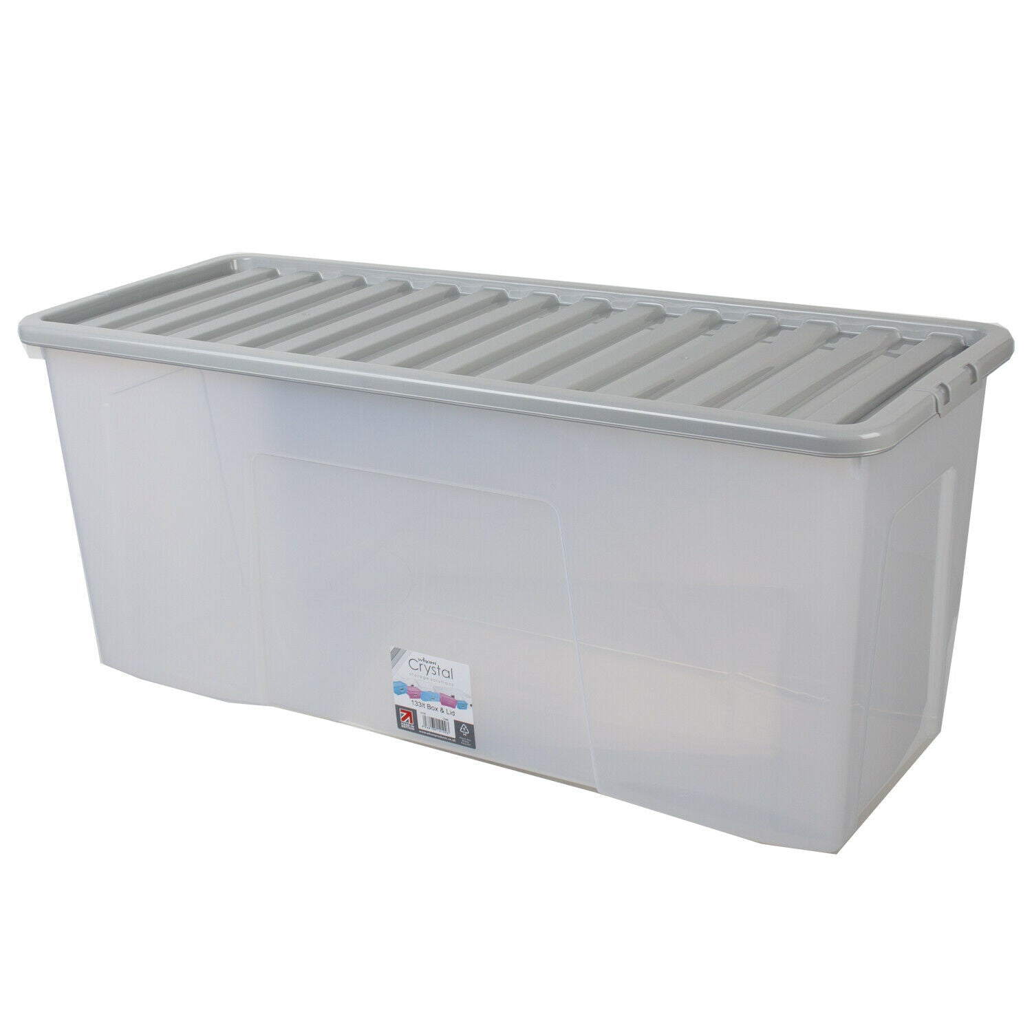 3 Pack Plastic Storage Boxes Clear Home Stacker Boxes With Lids