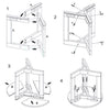 Modern Design White Chic Round Side Table Laptop End Coffe Table Home Furniture