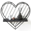 Metal Wire Wall Shelf Heart Modern Storage Floating Display Shelf Bedroom Decor