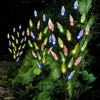 3 x Stylish Branch Tree Twig Leaf Solar Garden 60 White/Multi Coloured LED Light