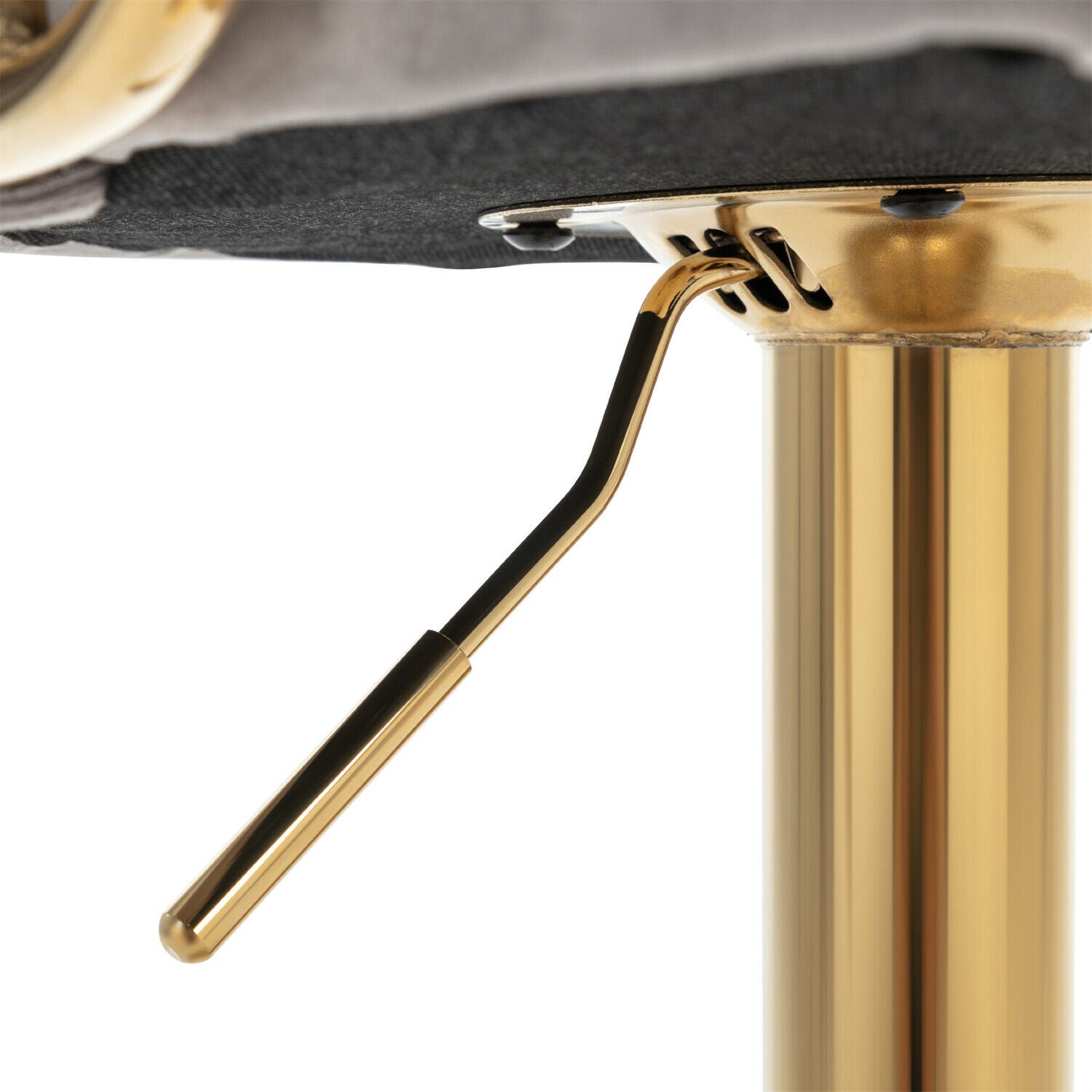 Bar Stools Set of 6 Adjustable Height Swivel Velvet Pub Bar Lounge Chairs Grey