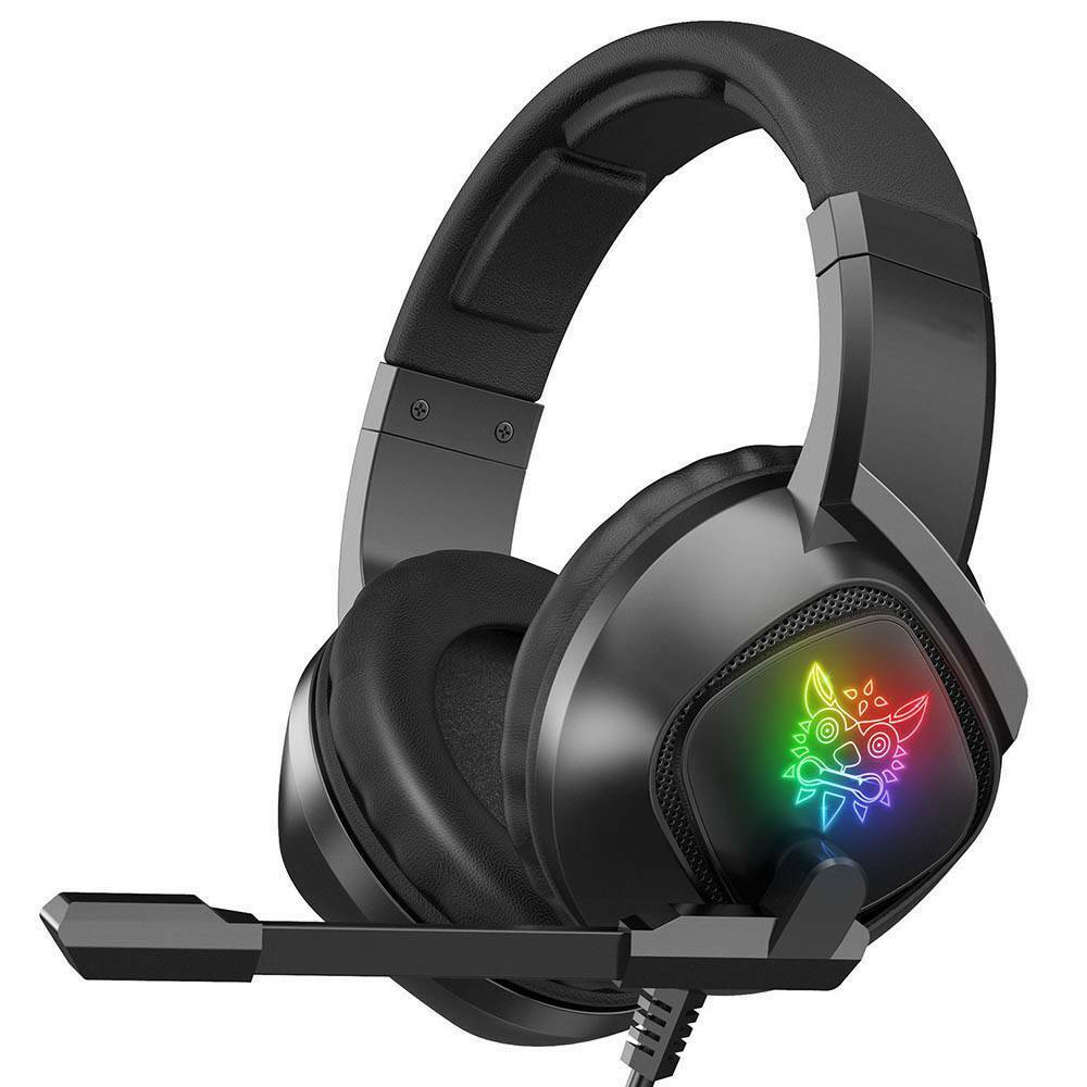 Gaming Headset Wired LED Headphones with Mic For Laptop PS4 Slim Xbox One X S