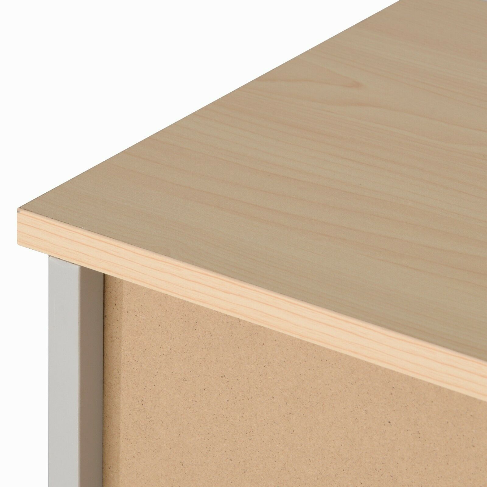 Wooden Side Cabinet 3 Tier Shoe Storage Cabinet Freestanding with Moveable Shelf