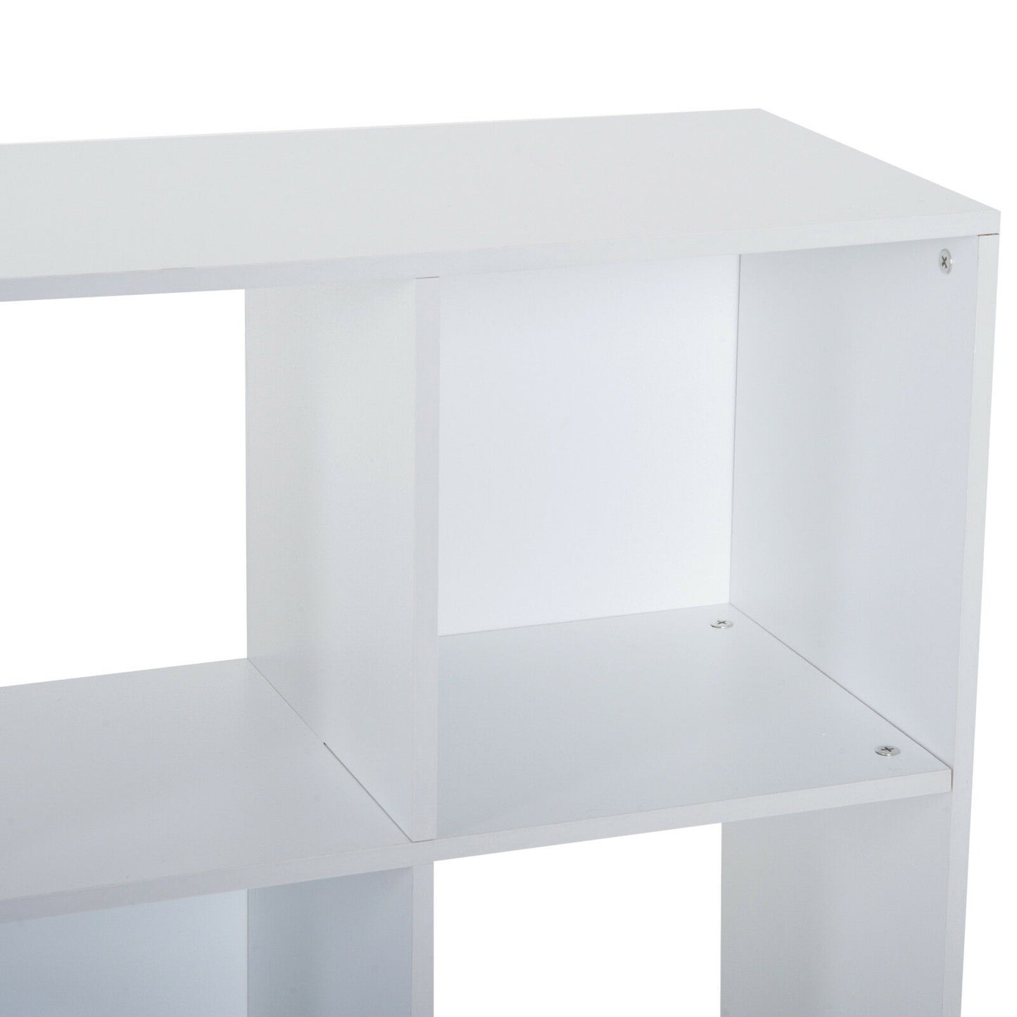 HOMCOM 9 Cube Wooden Bookcase Storage Cabinet Shelf Home Office Cabinet White