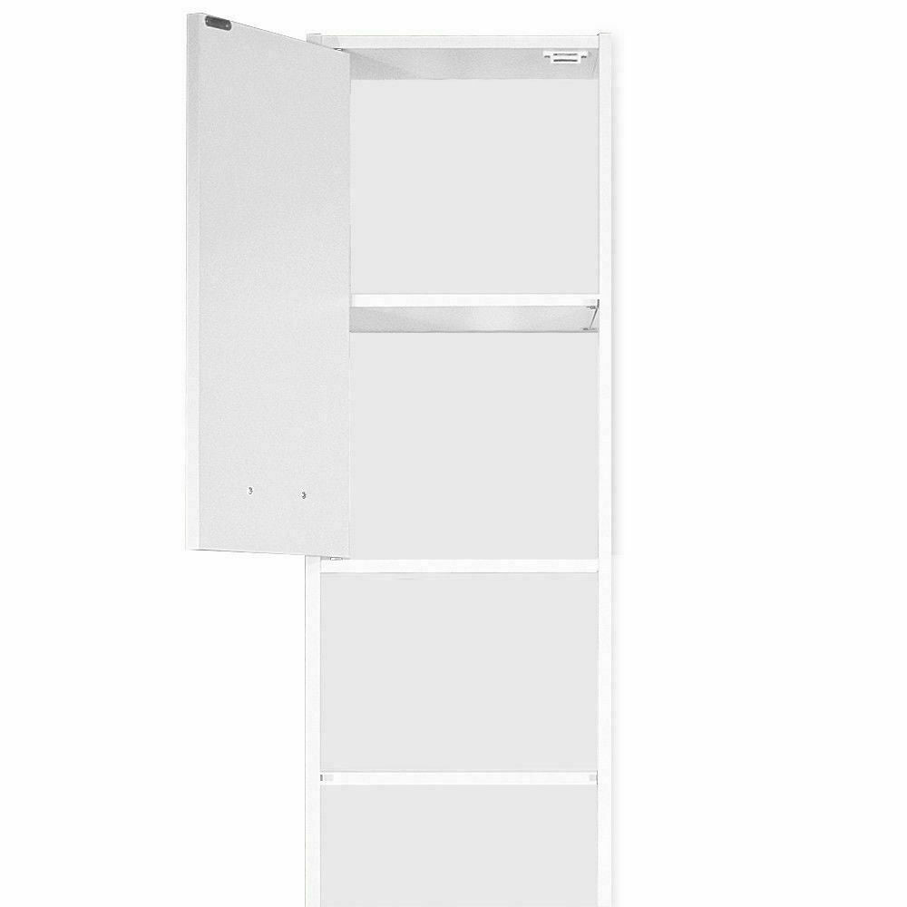 1.85m Tall Bathroom Cabinet High Grade Storage Furniture Unit Cupboard Shelf 73"