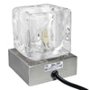 Dimmable Touch Table Light Glass Ice Cube Bedside Study Office Dimmer Lamp