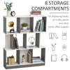 3-Tier 8-Cube Home Office Display Unit Bookcase Shelving Anti-Tip Straps