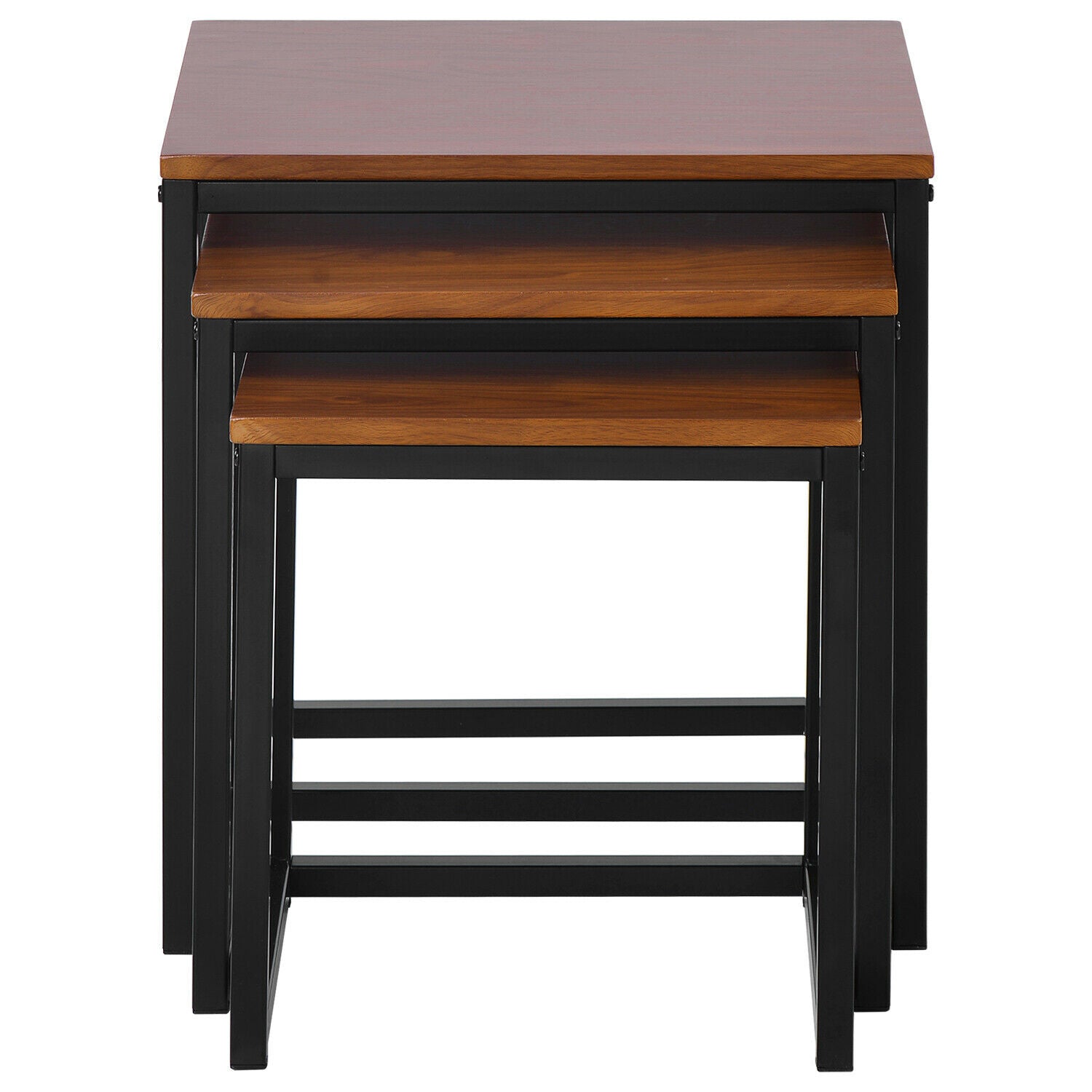 Nesting Coffee Table Set 3 End Tables Stacking Side Tables Nesting Living Room