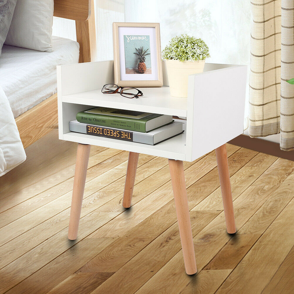 Small Bedside Table Nightstand Sofa Side Table Storage Bedroom Living Room Stand