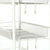 5 Tiers Metal Kitchen Trolley Cart Salon Beauty SPA Storage Shelf Rolling Wheels
