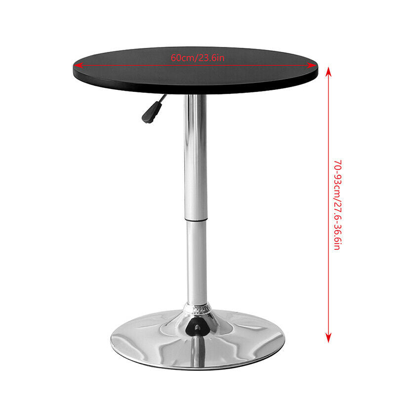 Bar Table Sofa Side Table Chrome Base Dining Breakfast Table Adjustable Kitchen