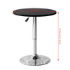 Bar Table Sofa Side Table Chrome Base Dining Breakfast Table Adjustable Kitchen