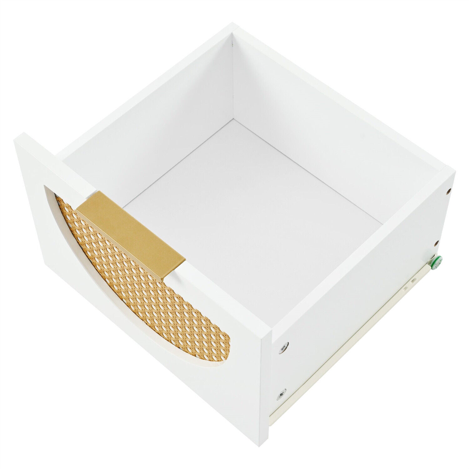 2 Drawer Wooden Bedside Table Cabinet Bedroom Furniture Storage Nightstand White