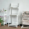 3&4 Tier Wooden Ladder Shelf Storage Home Display Unit Plant Flower Shelves