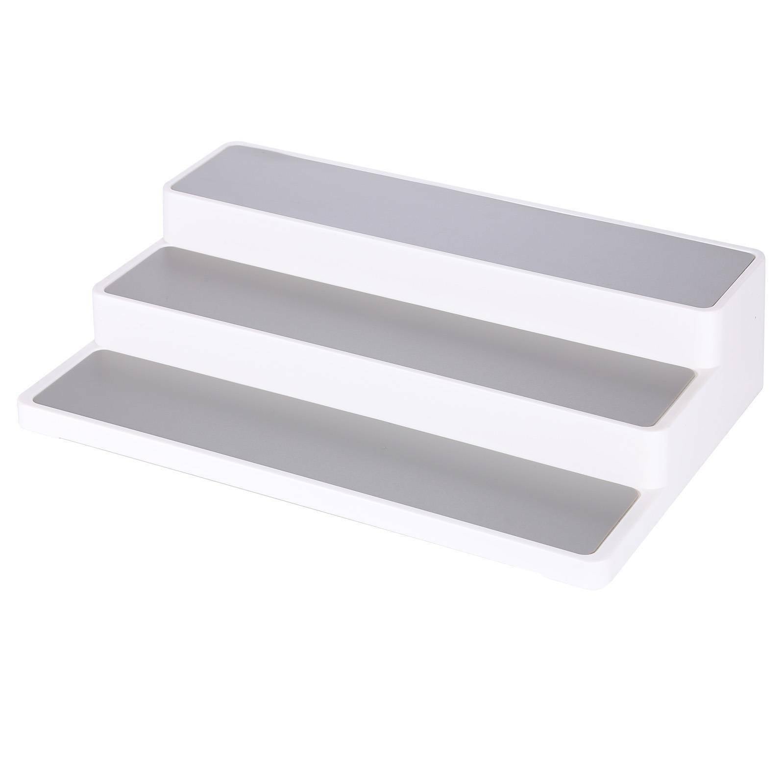 3 Tier Spice Herb Curry Jar Rack Holder Cupboard Organiser Storage Kitchen Tool