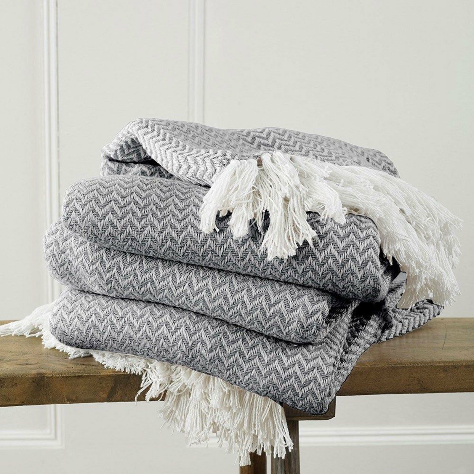 Large & XL Cotton Traditional Como Safi Blanket Home Chair / Sofa / Bed Throws