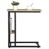Snack Table C Shaped Vintage Laptop Holder Coffee Bed Sofa Side Desk MDF Metal