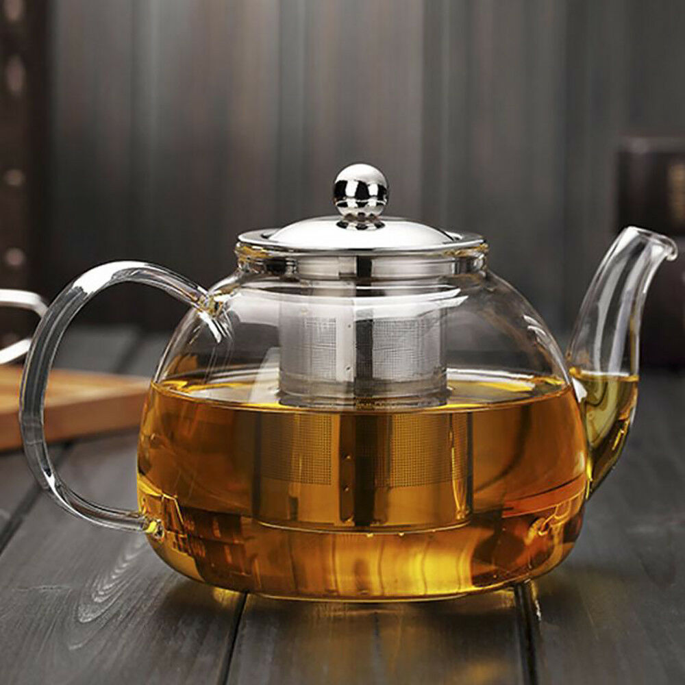 304 Stainless Steel Tea Infuser Mesh Strainer Lid Drip Tray Brew-in-Mug