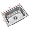 Stainless Steel Kitchen Sink Commercial Catering Single Double Bowl Drainer Kit
