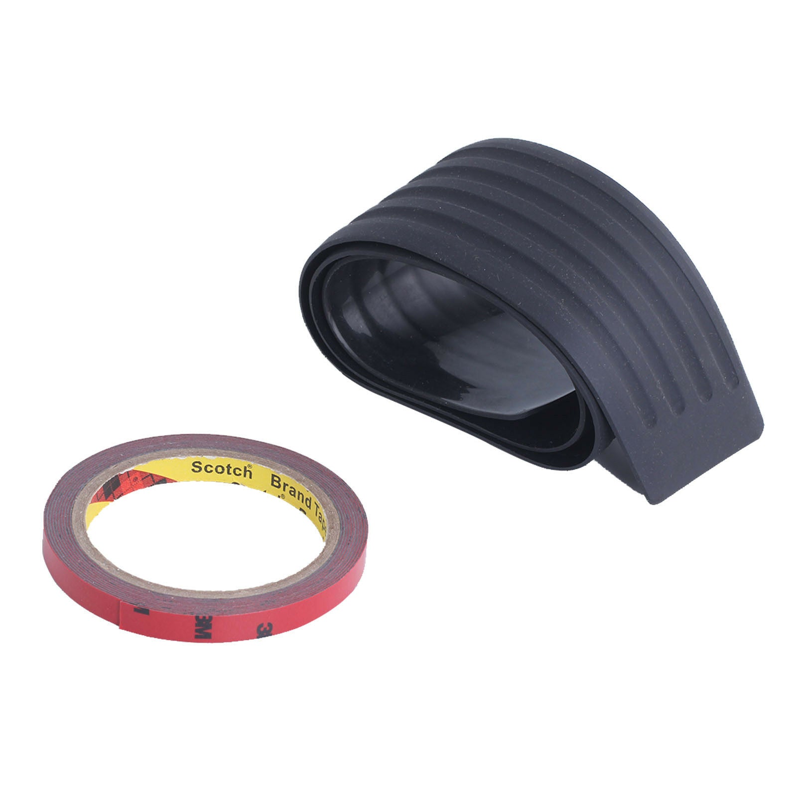 New Rear Bumper Scratch Guard Protector Cover Strip Plate Bendable Rubber 90cm