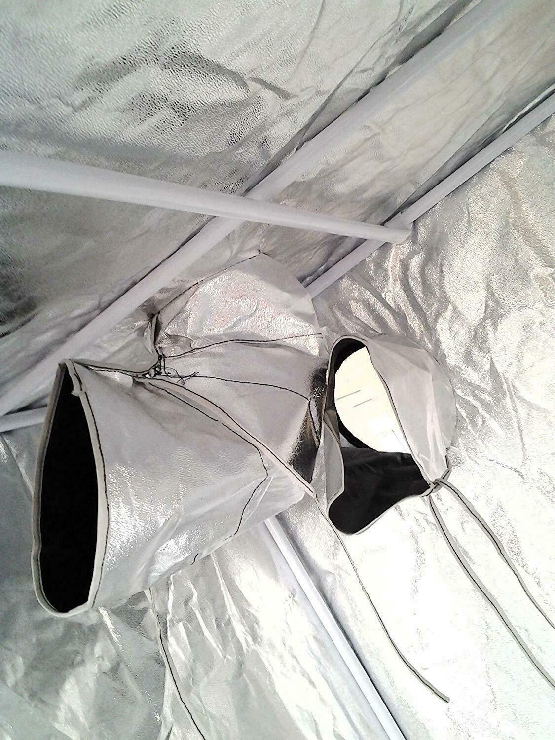 NEW 90X50X160CM Grow Tent Bud Dark Green Room Hydroponics Box Mylar Silver