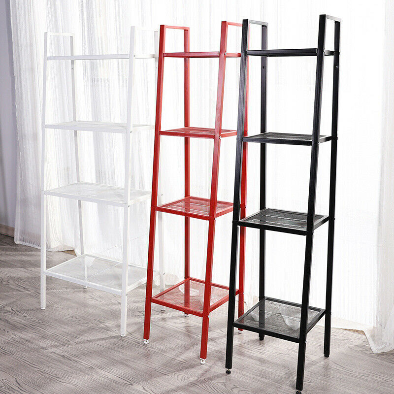 Ladder Shelf Storage Unit Bookcase Plant Pot Shelving Metal Stand Display Rack