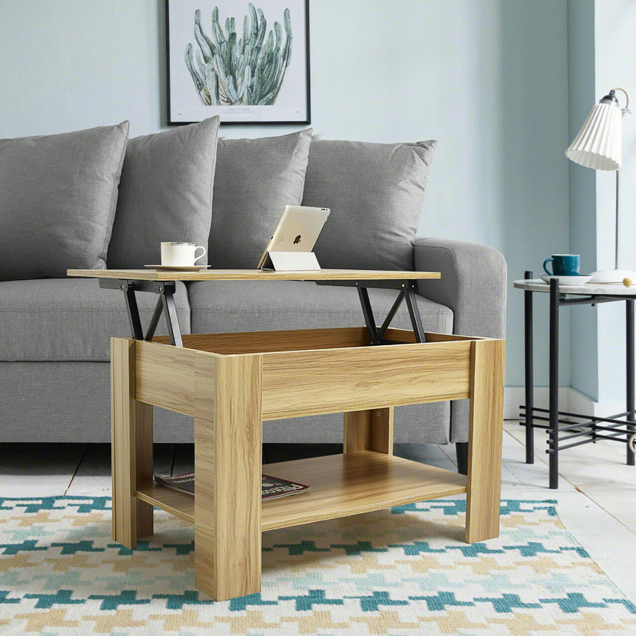Lift Up Coffee Table with Storage