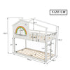 3ft Children's Bunk Beds Solid Pine Wood Kids Treehouse Single Bed Frame HT