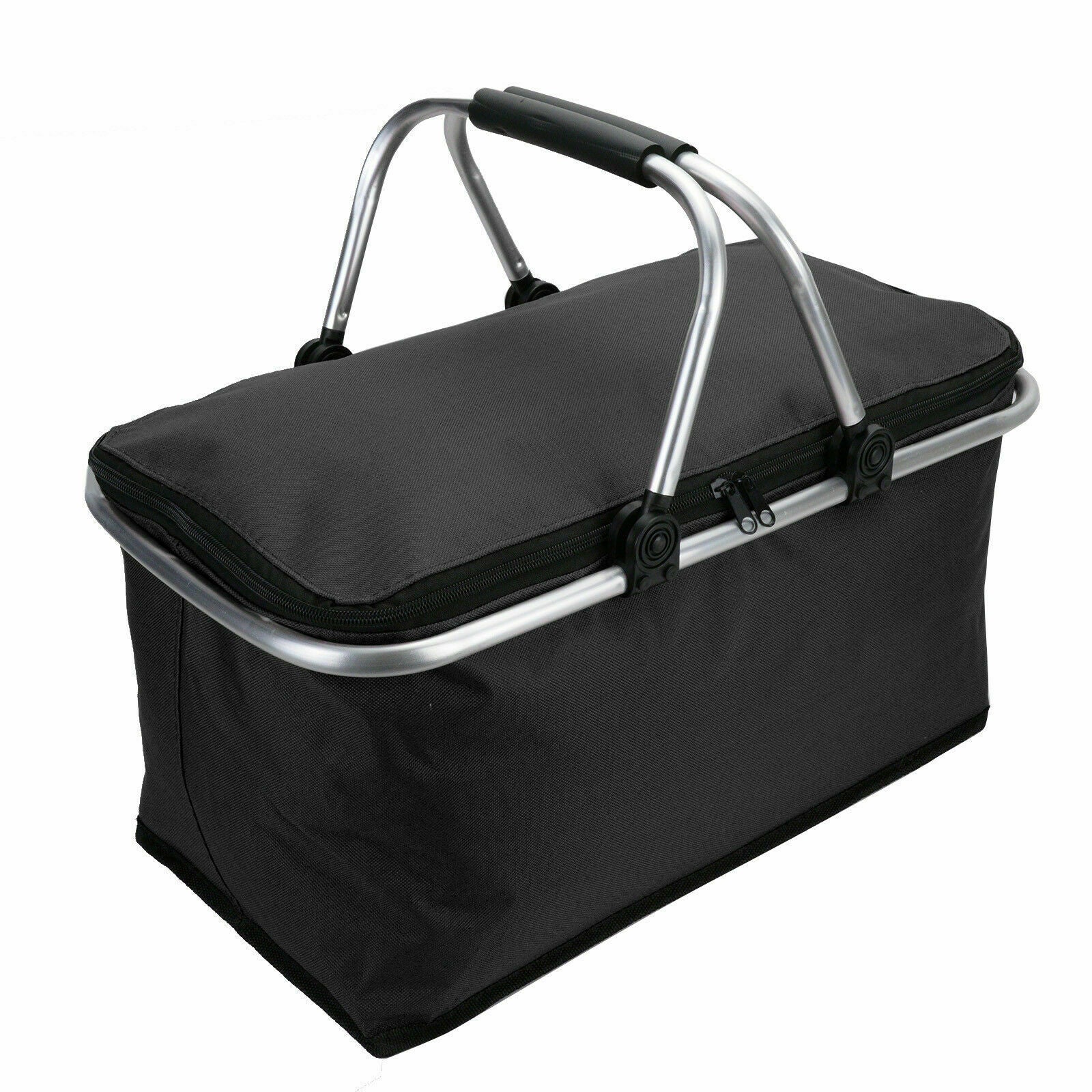 30L Insulated Folding Picnic Camping Shopping Cooler Cool Hamper Basket Bag Box