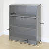 3 Tier Wooden Black Home/Office Bookcase Storage Display Unit Shelving/Cabinet