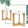 Modern Design White Chic Round Side Table Laptop End Coffe Table Home Furniture
