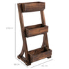 3-Tier Raised Garden Bed Vertical Freestanding Wooden Flower Rack