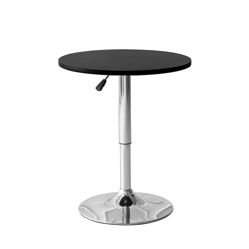 Bar Table Sofa Side Table Chrome Base Dining Breakfast Table Adjustable Kitchen
