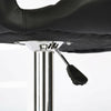 2× Black Bar Stools Swivel Kitchen Breakfast Bar Stool Chair PU Leather Gas Lift