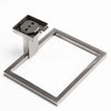 Modern Bathroom Square Towel Rack Towel Ring Holder Chrome Wall Mounted