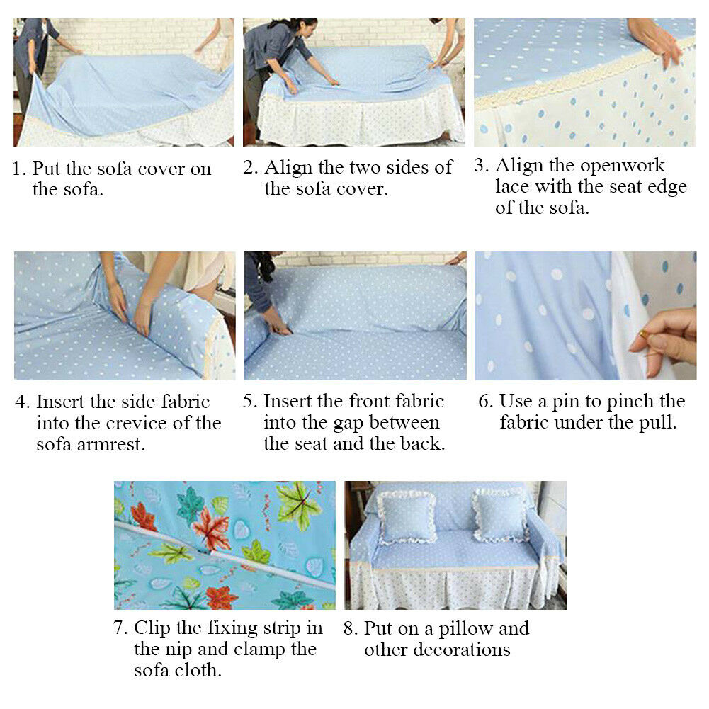 Couch Sofa Cover Quilted Slipcover Throw Couch Pet Dog Protector Dust Resistant