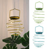 Solar Powered LED Beehive Spiral Lantern String Wire Lights Garden Outdoor Xmas