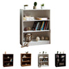 Cambridge 3 Tier Low Bookcase Display Shelving Storage Unit Wood Stand Shelves
