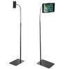 Floor Stand Height-Adjustable Gooseneck for 5-10.6 Inch Tablets iPad Large Base
