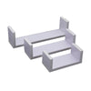 Set of 3 U Shape Floating Wall Shelves Storage Display Shelf Wooden Home Décor