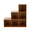 6 Cube Step Storage Bookcase Unit Shelf Home Office Organiser Display Box NEW
