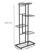 5 Tier Metal Flower Rack 6 Holder Shelf Indoor Outdoor Plant Pot Display Stand