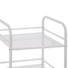 3-4-Tier Home Trolley Kitchen Storage Cart Steel Bars 4 Wheels Rolling Unit